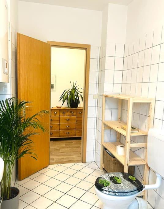 P6 - Familienwohnung Am Park Und Saale Halle  المظهر الخارجي الصورة